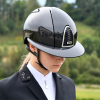 KEP ITALIA CROMO 2.0 SHINE BLACK Kask jeździecki SZEROKI DASZEK
